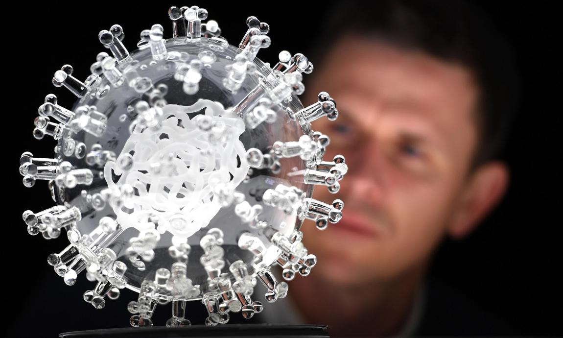 Luke Jerram Presents Glass Coronavirus Installation
