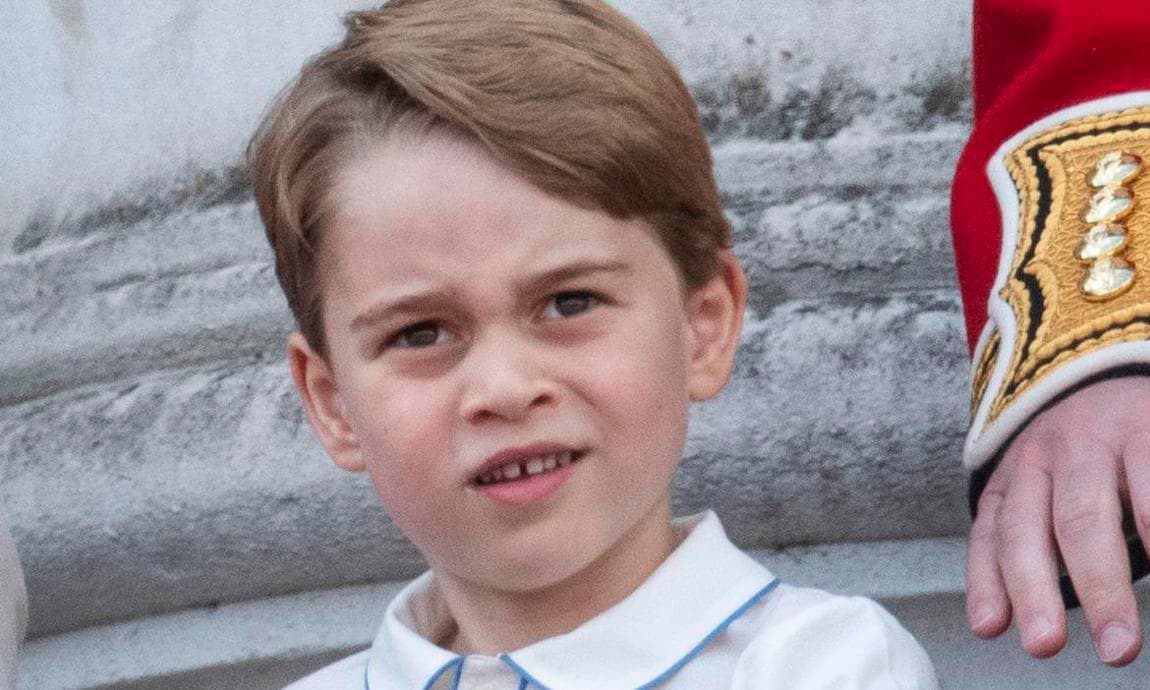 Adorable baby photo of Prince George on display at royal residence