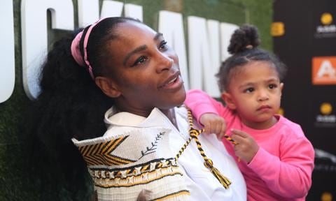 Serena Williams and daughter Alexis Olympia together