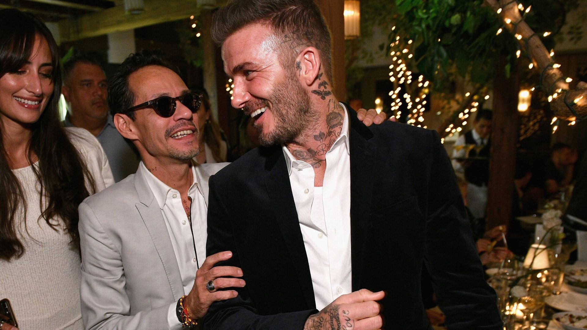 Marc Anthony, David Beckham