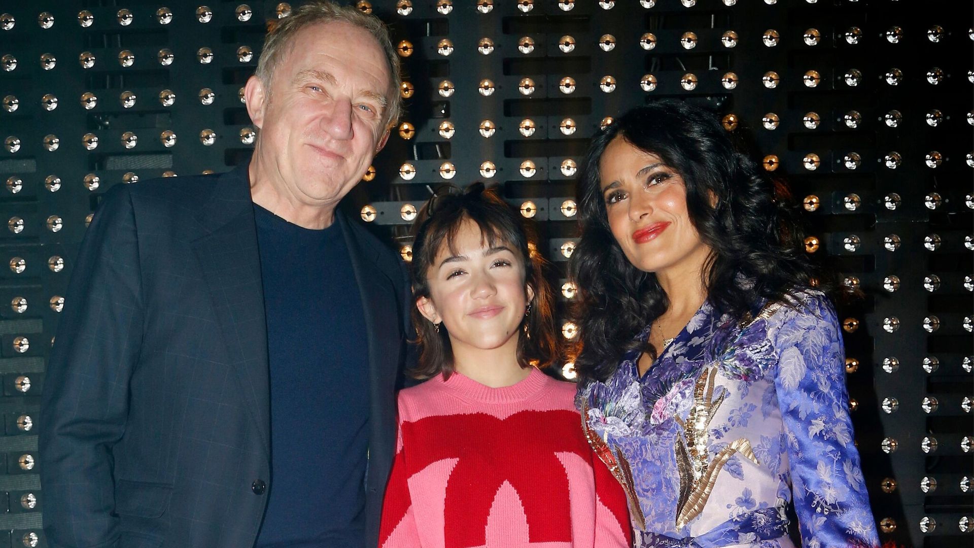 Salma Hayek with husband Francios Henri Pinault and daughter Valentina Paloma