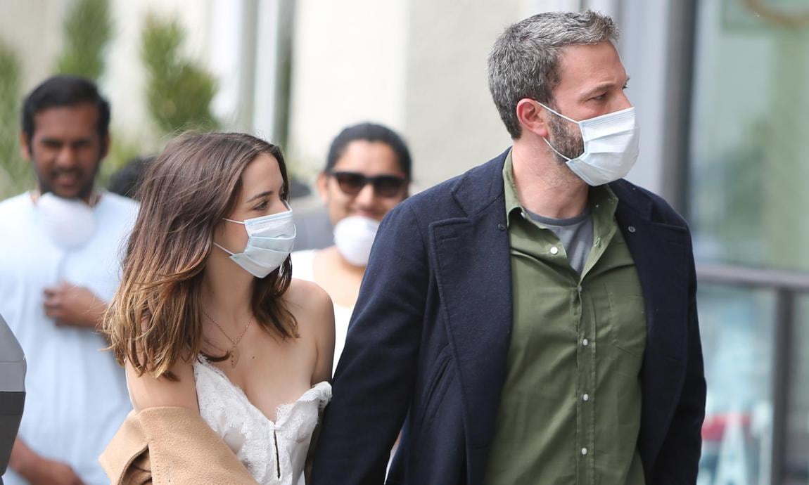 Ben Affleck and Ana de Armas are seen on April 18, 2020 in Los Angeles, California.