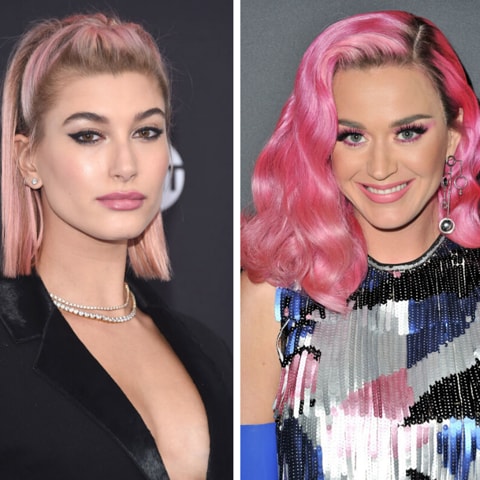 A few celebrities with pink hair