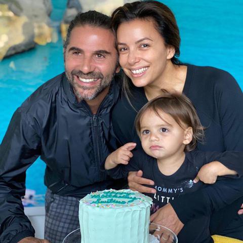 Eva Longoria with husband Jose Baston and their son Enrique