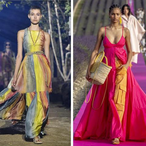 Dior, Jacquemus, and Missoni did not forget maxi dresses in their Summer 2020 collections
