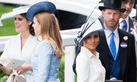 Meghan Markle, Prince Harry, and Princess Eugenie celebrate Princess Beatrice's royal wedding