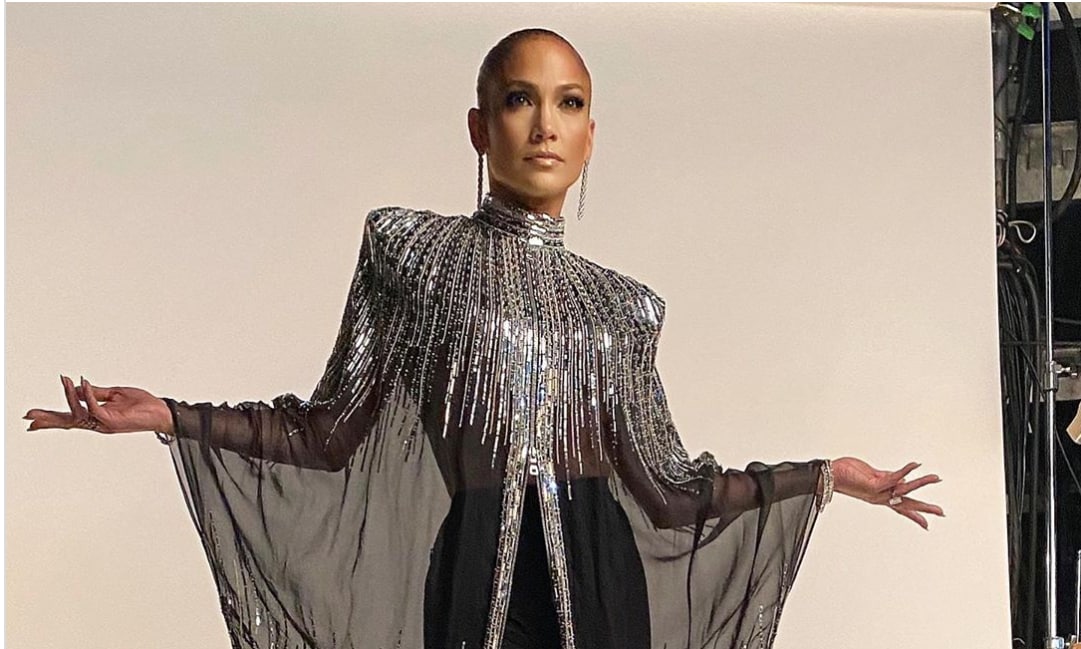 Jennifer Lopez Looks Amazing in Her Sheer Balmain Cape
