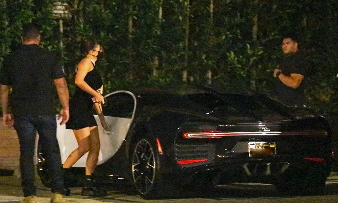 Kylie Jenner Arrives For Dinner In Her $3 Million Dollar Bugatti