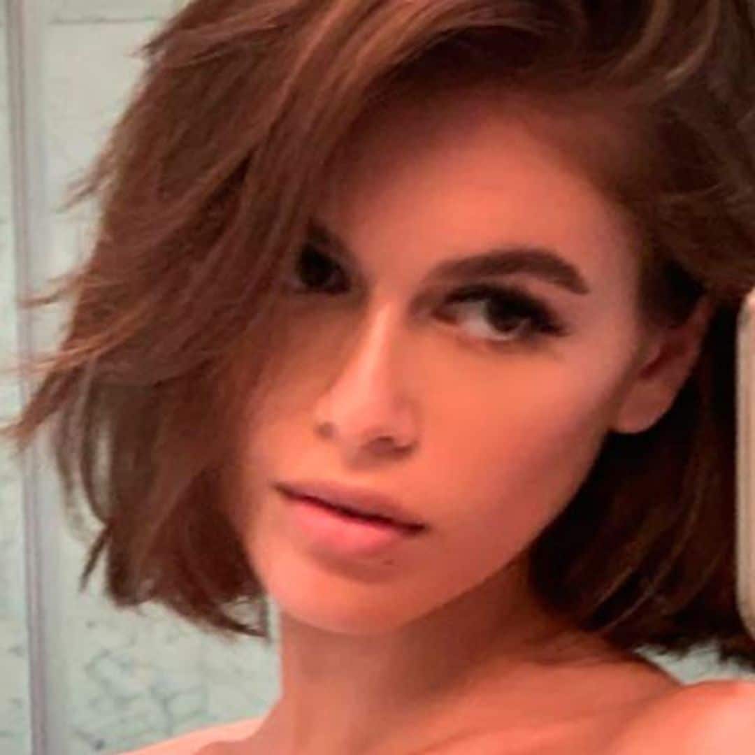 Kaia Gerbe con bob hair cut