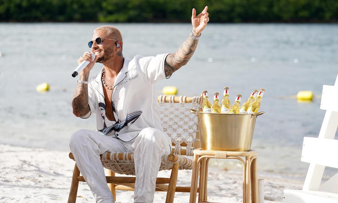 Maluma Headlines Pure Golden Hour Sessions Presented by Michelob ULTRA Pure Gold