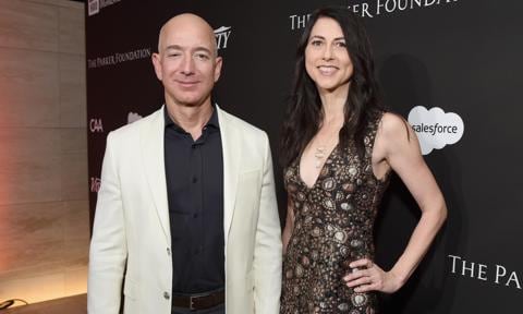 Jeff Bezos y MacKenzie Scott