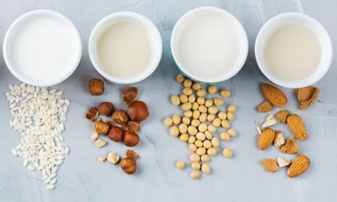 Las alternativas a las leches de origen animal son variadas, provienen de cereales y semillas