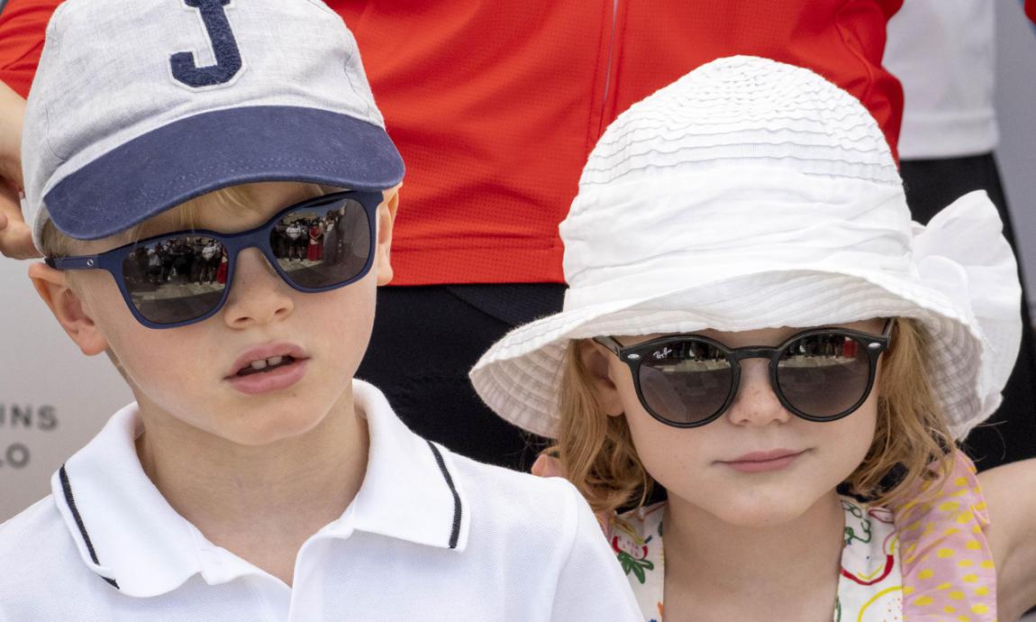 Princess Charlene's daughter shows off cute bob haircut while out with dad and twin brother