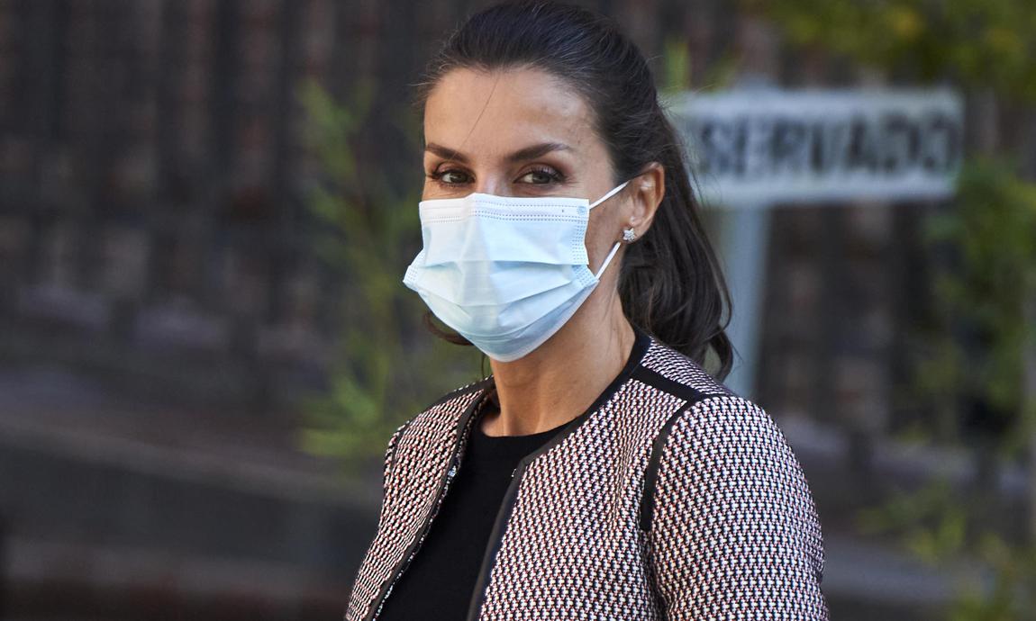 Queen Letizia switches up her go-to face mask for a special reason