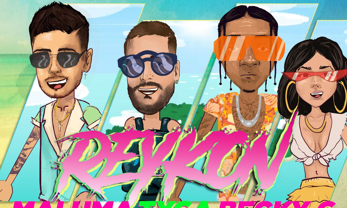 Reykon and Maluma "Latina" Remix Featuring Tyga and Becky G