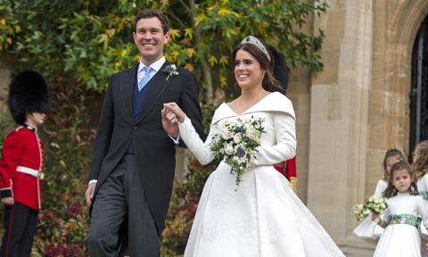 Pregnant Princess Eugenie celebrates wedding anniversary with never-before-seen photos