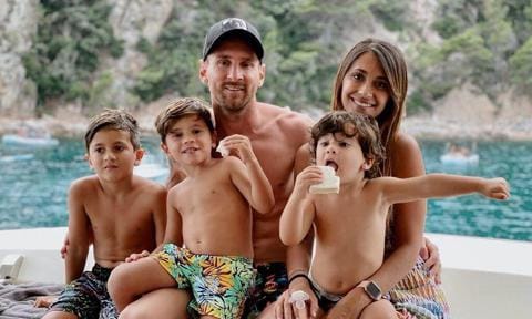 Leo Messi y su familia