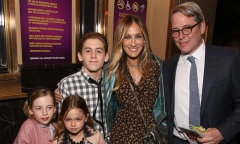 Sarah Jessica Parker and her family at the "Charlie And The Chocolate Factory" Broadway Opening Night