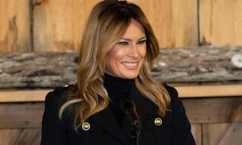 First Lady Melania Trump changes up hairstyle to vote on Election Day