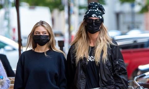 Heidi Klum and her 16-year-old daughter Leni were seen shopping in Berlin, Germany.