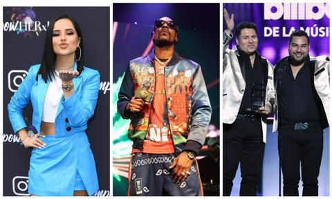 Becky G, Snoop Dogg, and Banda MS were spotted on set of a music video earlier this week.