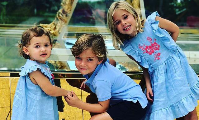 Princess Madeleine's three kids star in new holiday photo