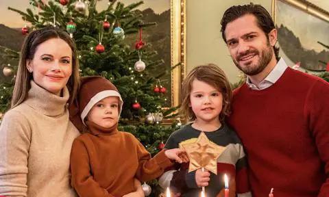 Princess Sofia of Sweden’s baby bump on display in new family photo