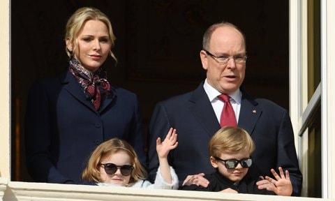 Princess Charlene and Prince Albert unveil family’s glamorous Christmas photo