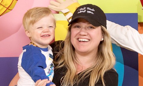 Kelly Clarkson and her son Remington