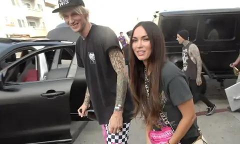 MGK and Megan Fox celebrate