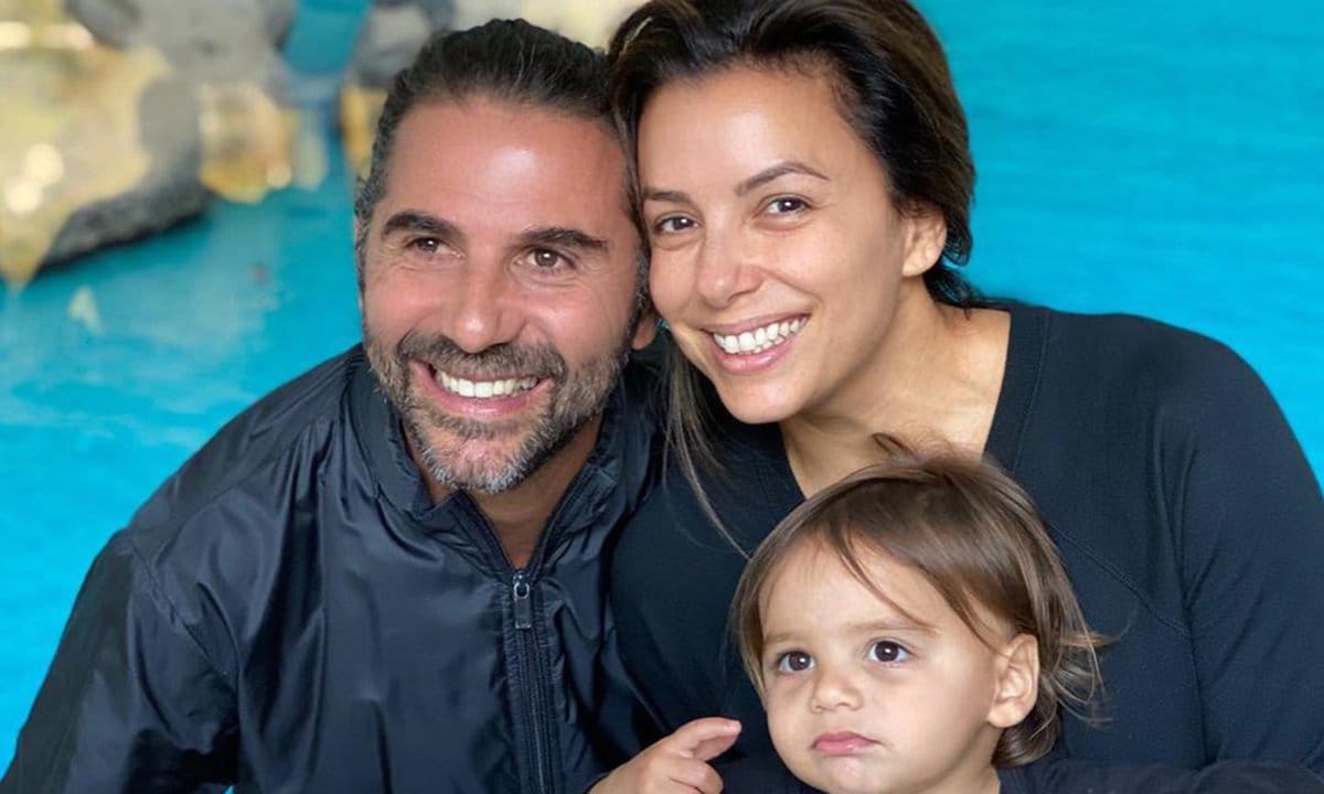 Eva Longoria with husband Jose Baston and their son Enrique