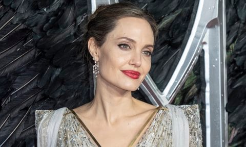 Angelina Jolie attends the Maleficent: Mistress of Evil