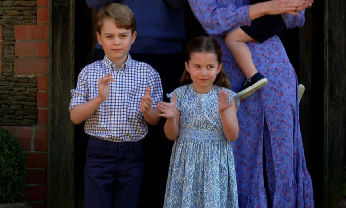 Royal fans spot previously unseen photo of George and Charlotte in Kate Middleton’s latest call