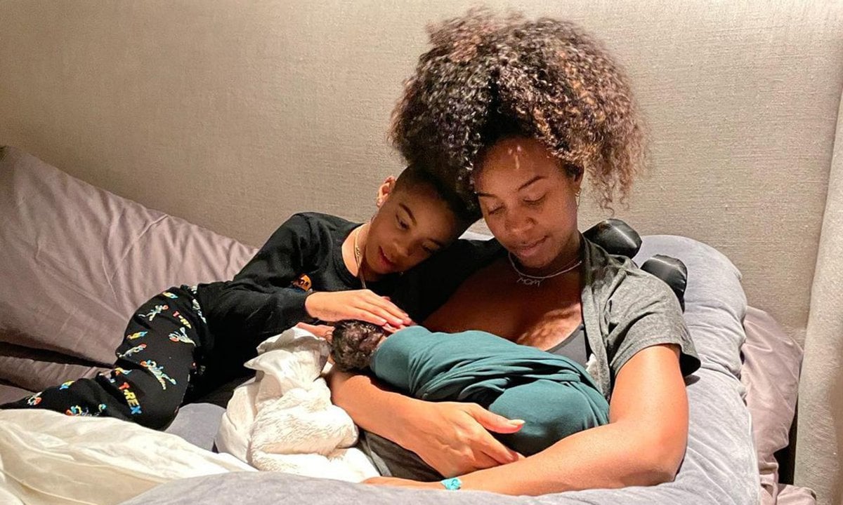 Kelly Rowland Shares Sweet Photo with Newborn Noah and Son Titan, 6