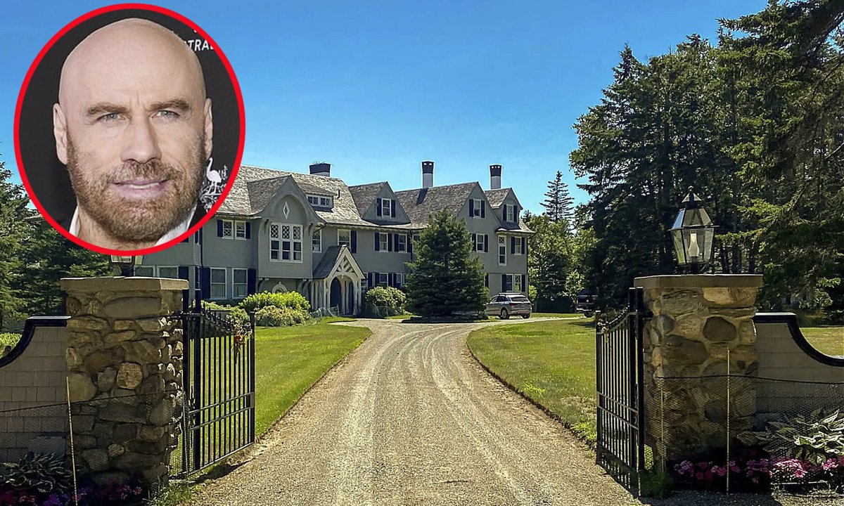 John Travolta puts 20-bedroom Maine property on the market for $5 million