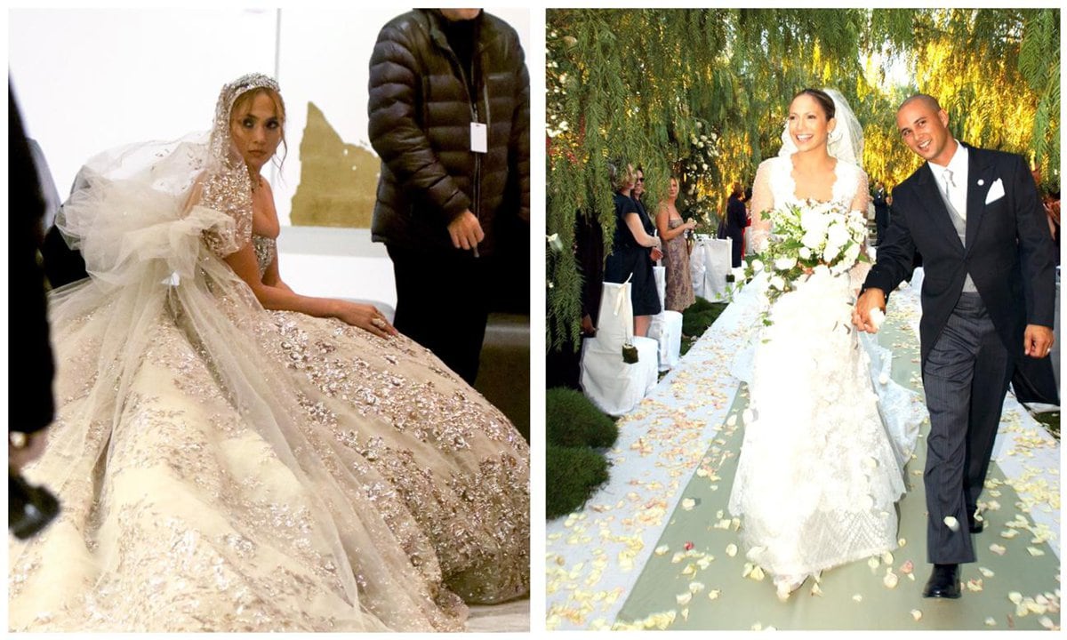 Jennifer Lopez se viste de novia en numerosas ocasiones