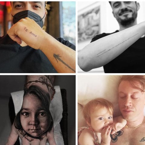 Famosos con tatuajes en honor a sus hijos