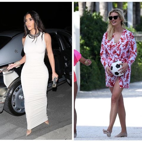 Kim Kardashian, Ivanka Trump, and Katie Holmes style