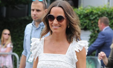 Pippa Middleton steps out with newborn daughter Grace and son Arthur