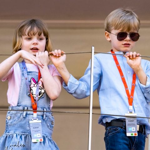 The best photos of Princess Charlene’s twins from the Monaco E-Prix