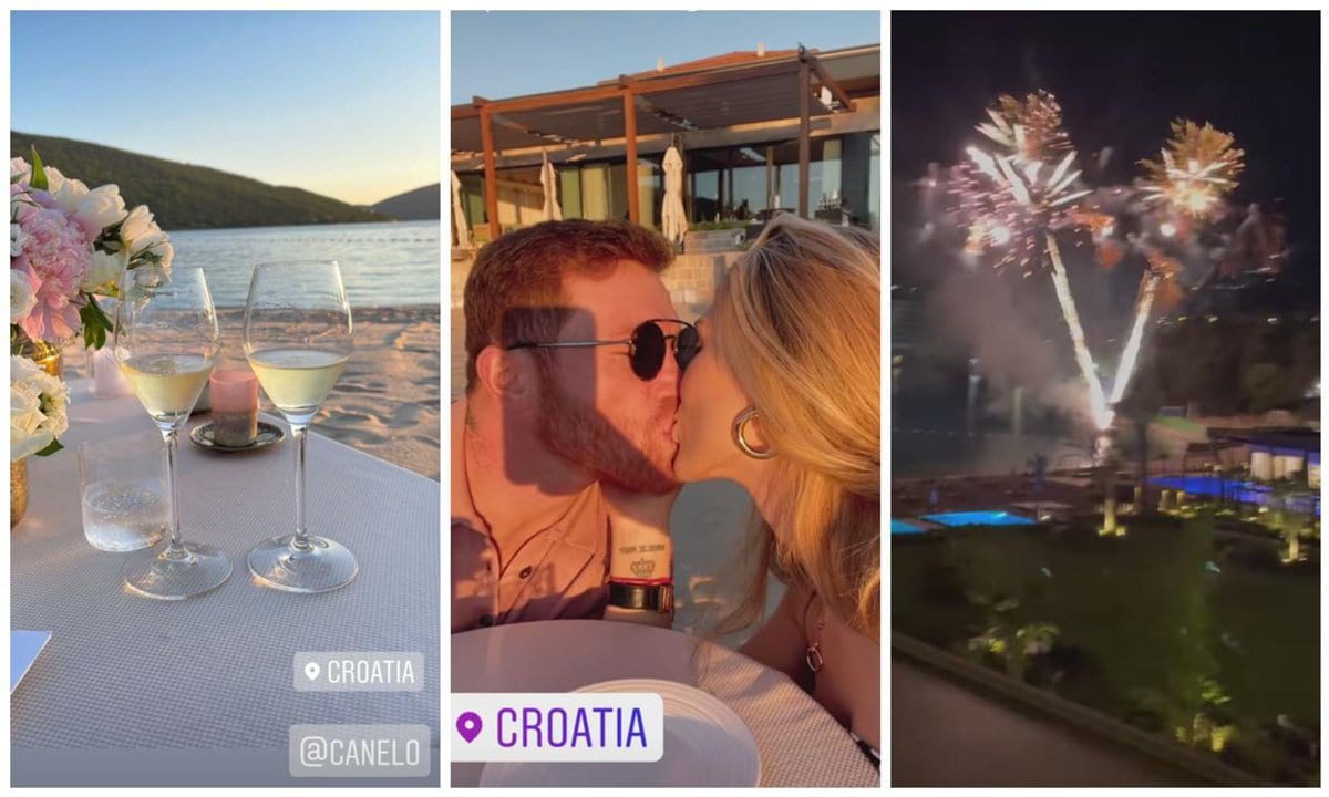 ‘Canelo’ Álvarez y su esposa están de luna de miel en Croacia