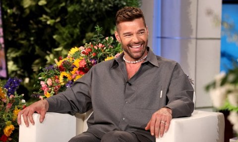 Ricky Martin at the Ellen Show