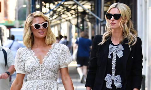 Paris Hilton and Nicky Hilton Take To The Streets in New York City
