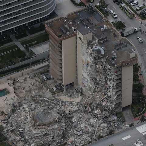 Colapso edificio en Miami Beach