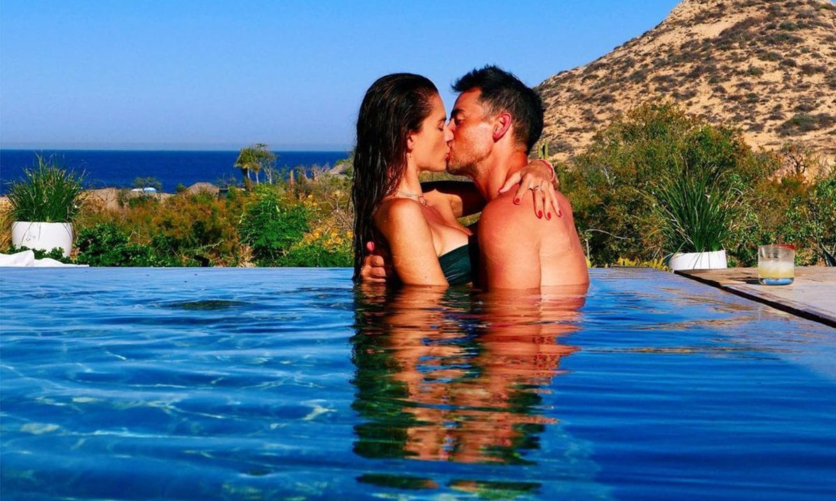 Alessandra Ambrosio’s boyfriend Richard Lee playfully bites her during bikini photoshoot