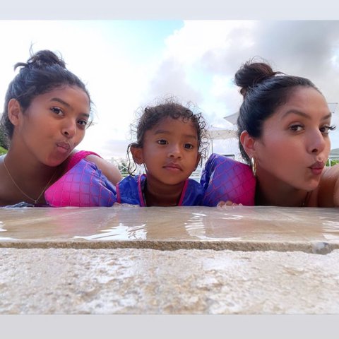 Vanessa Bryant vacations in Jamaica with daughters