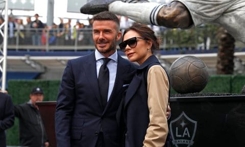Los Angeles Galaxy Unveil David Beckham Statue