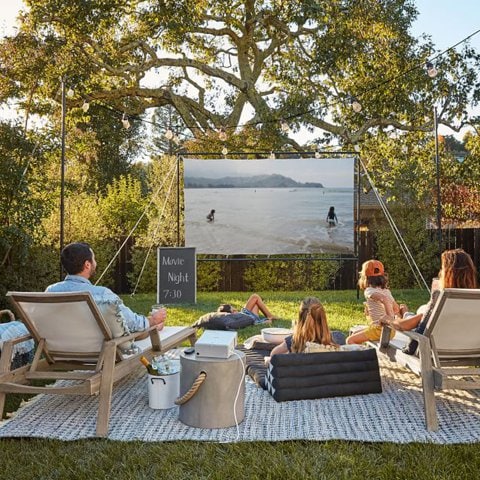 Outdoor Movie Screen from Pottery Barn