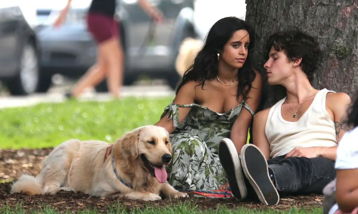 Camila Cabello and Shawn Mendes got some fresh air in a park