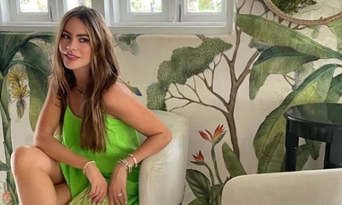 Sofia Vergara green dress